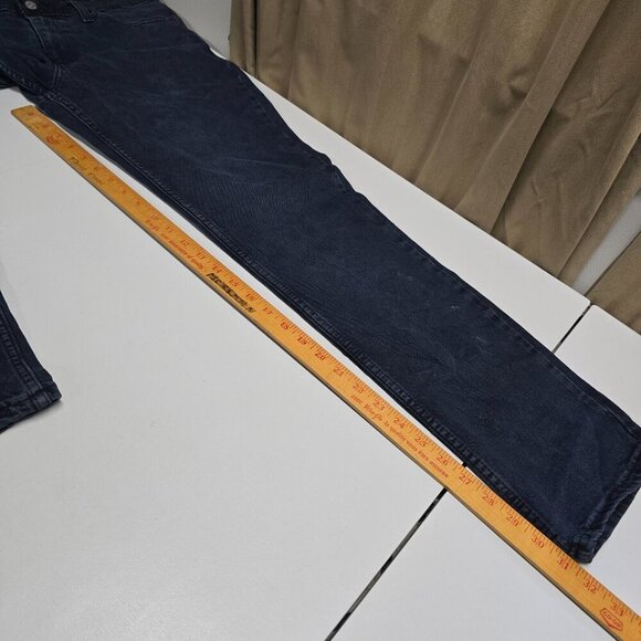 Levi’s 511 Jeans Mens 33x32 (Fits 33x31.5) Slim Straight Dark Wash Denim READ - Picture 12 of 14